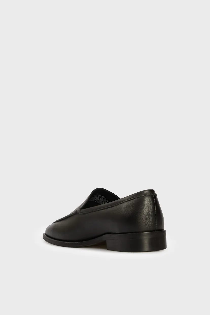 Женские черные кожаные лоферы FLAT LOAFER - TUMBLE L 5