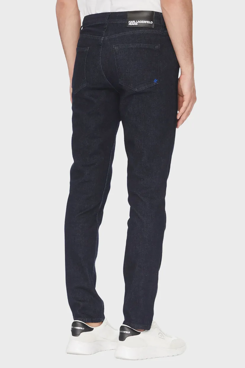 Чоловічі темно-сині джинси slim denim 3