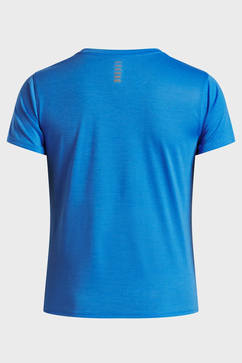 Женская синяя футболка UA Launch Shortsleeve 4