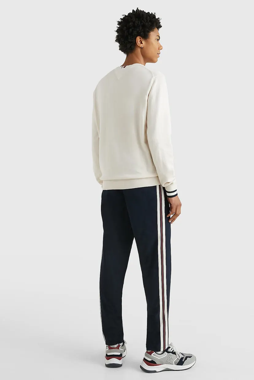 Чоловічий білий джемпер HILFIGER FLAG CUFF 3