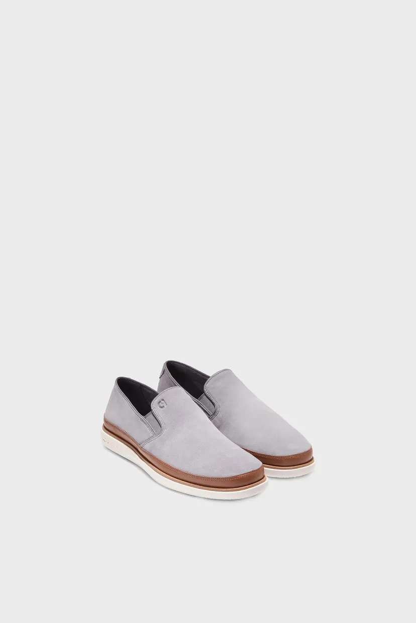 Чоловічі сірі замшеві сліпони GrandPrø Strawpoint Twin Gore Loafer 5