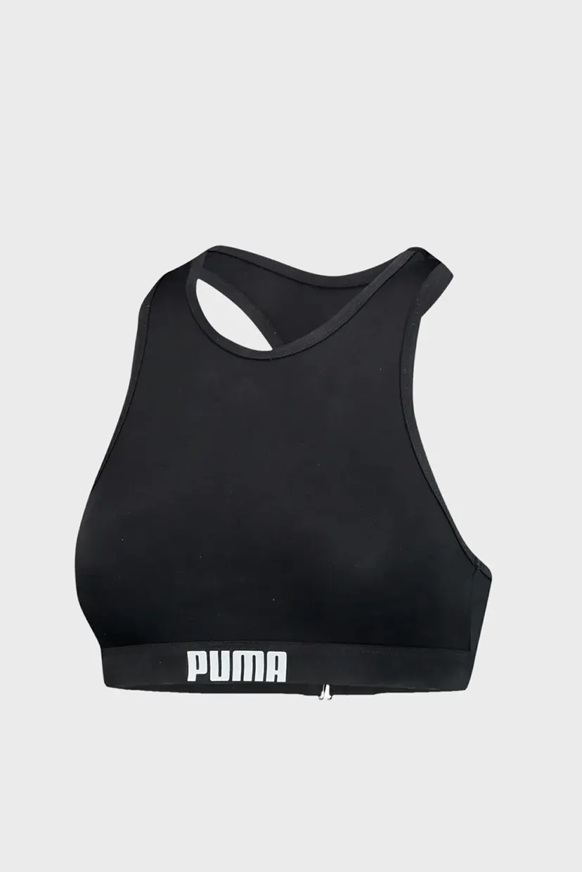 Жіночий чорний топ від купальника PUMA Swim Women Racerback Swim Top 6