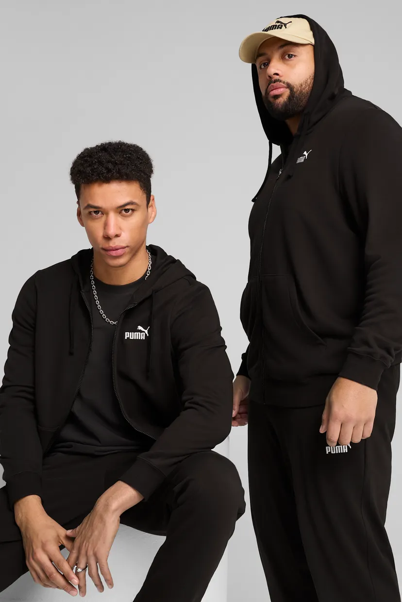 Чоловіче чорне худі Essentials No. 1 Logo Full-Zip Hoodie Men PUMA