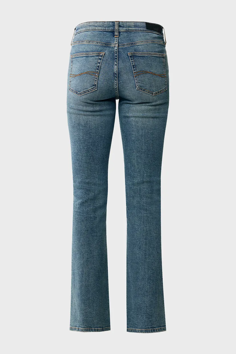 Женские синие джинсы EVY Flared high rise jeans 6