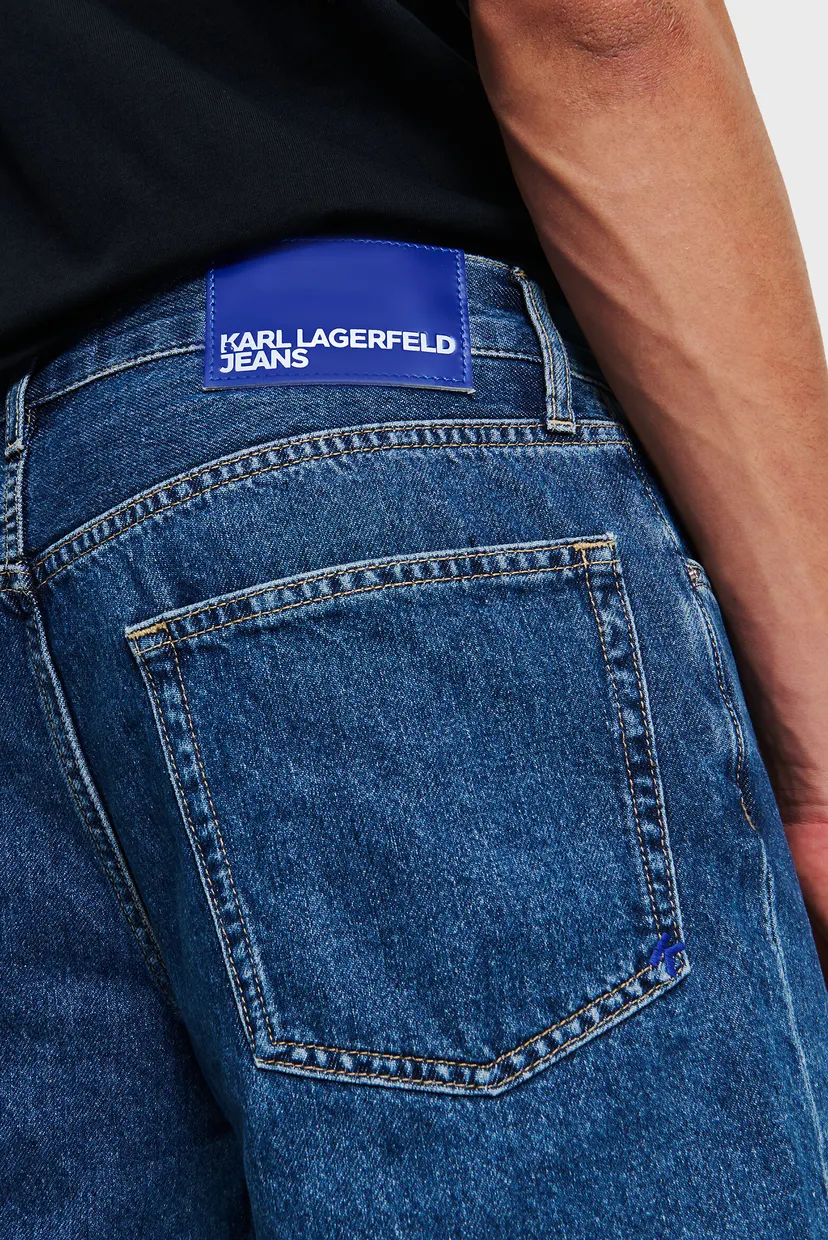 Мужские синие джинсовые шорты klj tapered denim short 4