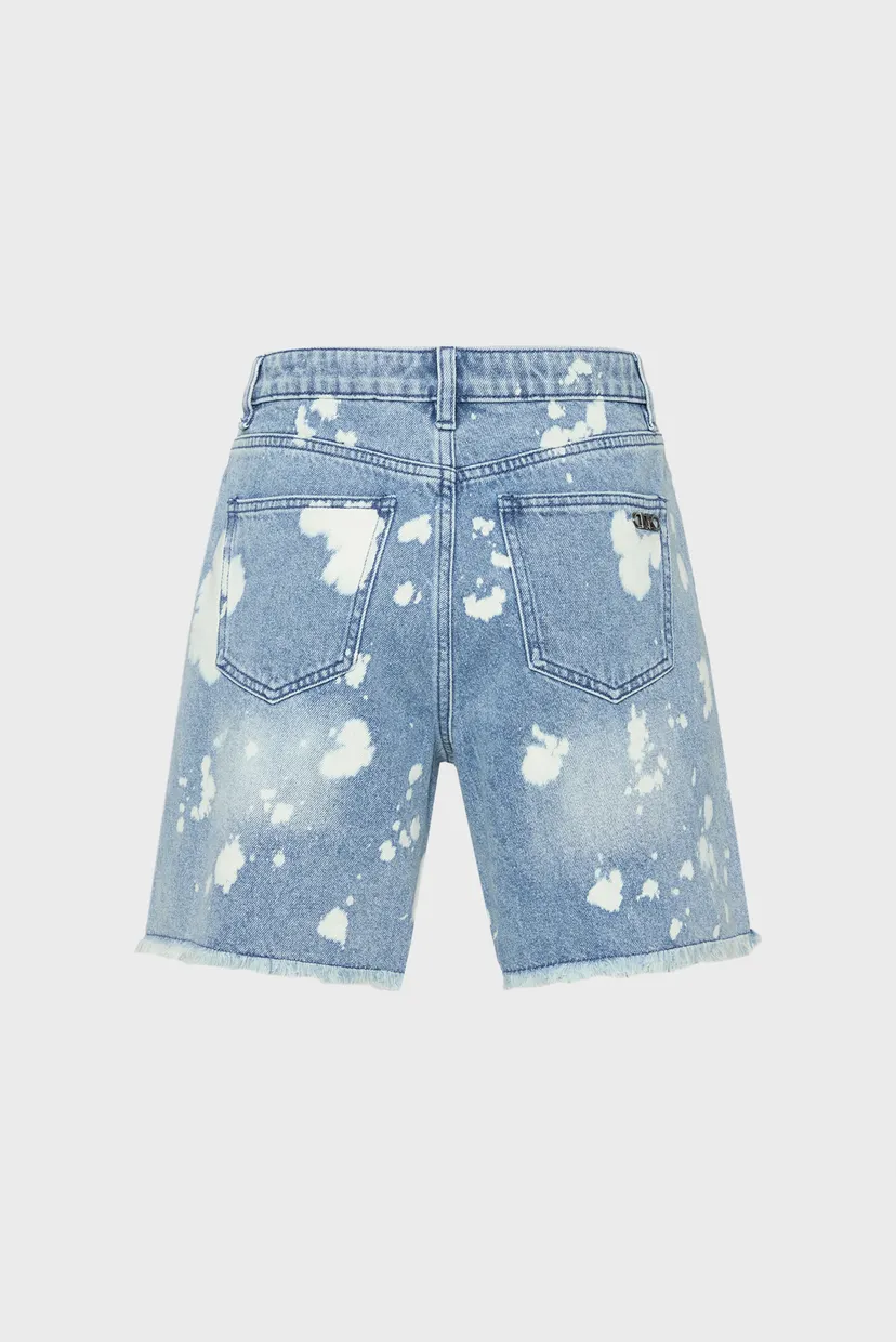 Жіночі блакитні джинсові шорти з візерунком BOYFRIEND DENIM SHORT 5