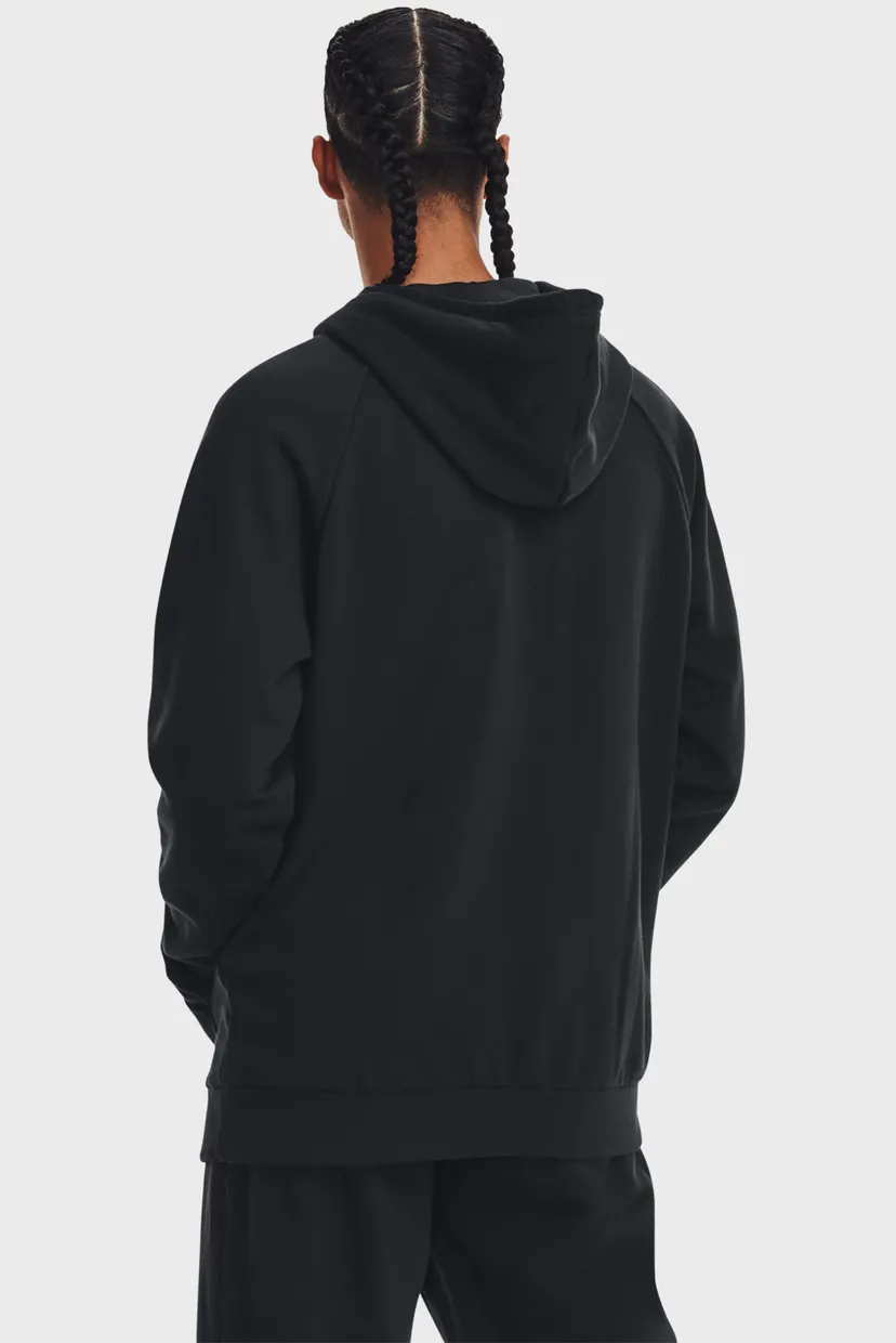 Чоловіче чорне худі UA Rival Fleece Logo HD 3