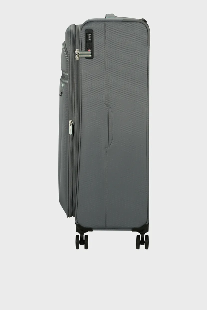 Сіра валіза 80 см AEROSPIN STONE BASALT 5