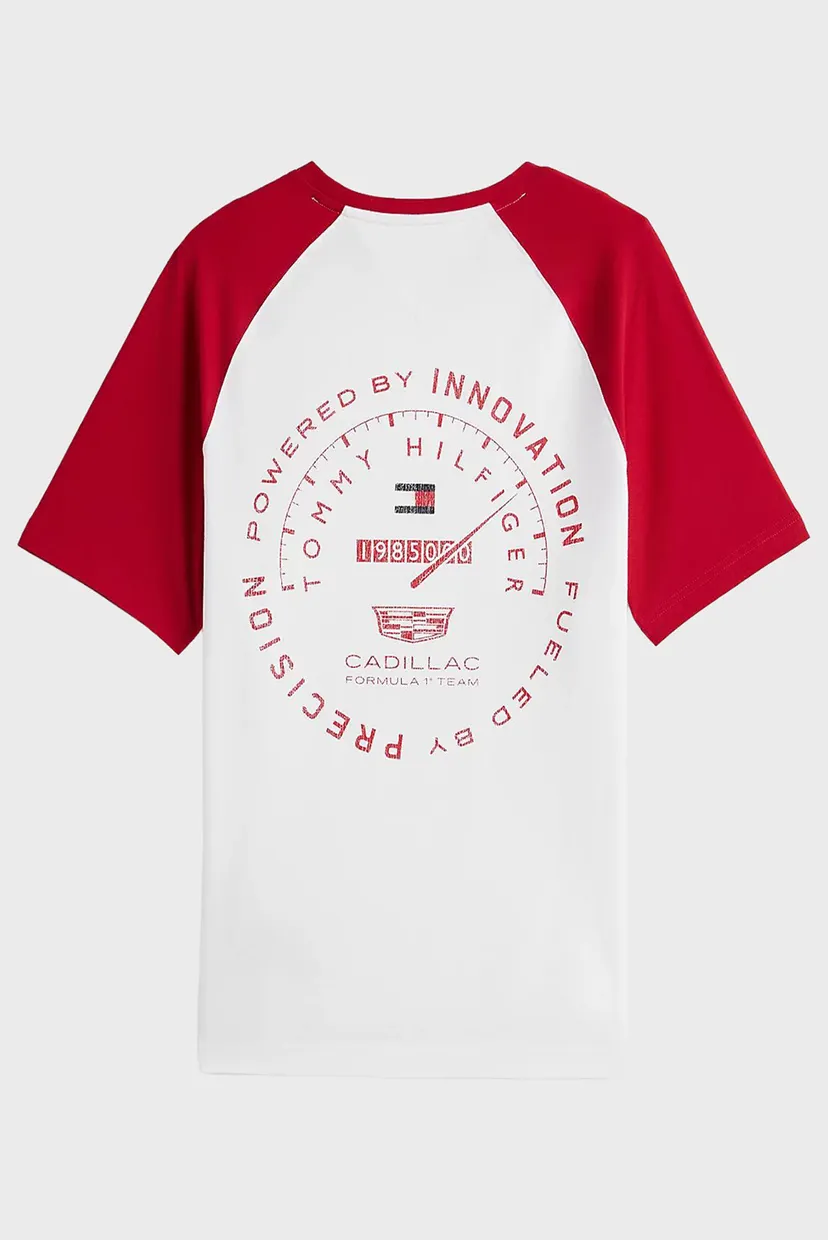 Чоловіча біла футболка TH x Cadillac Formula 1® Team 6