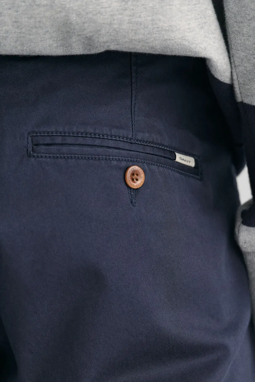 Мужские темно-синие чиносы SLIM TWILL CHINOS 6