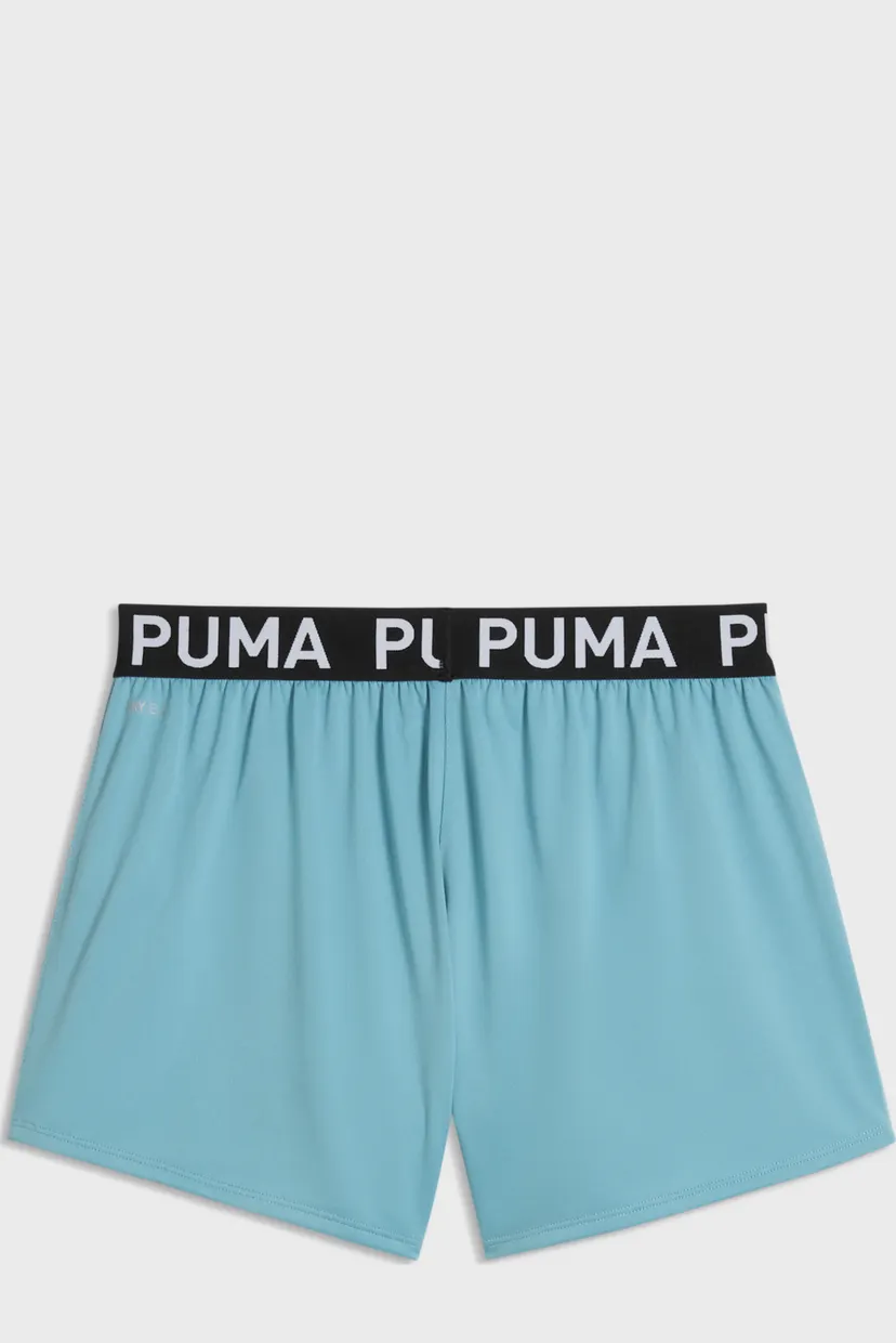 Женские голубые шорты PUMA STRONG 3