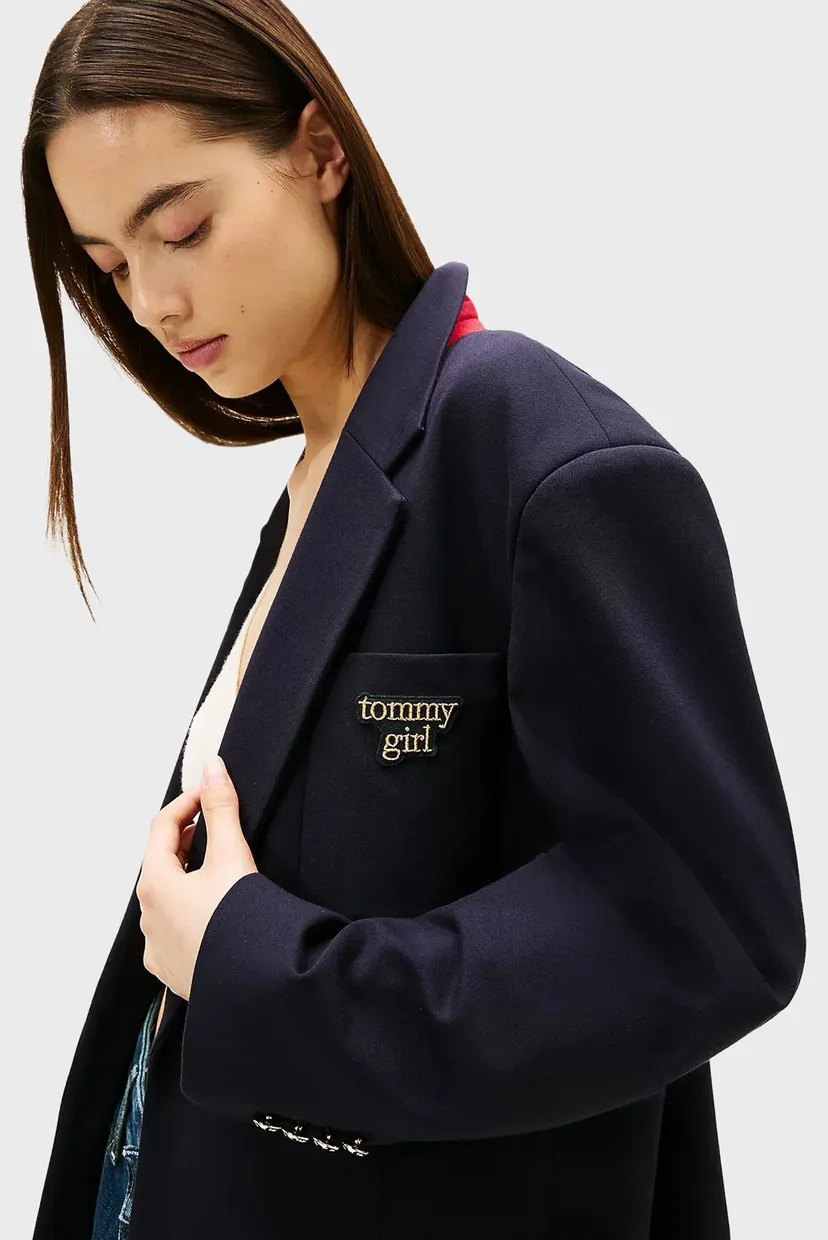 Жіночий темно-синій блейзер TOMMY GIRL SCHOLAR TAILORED 5