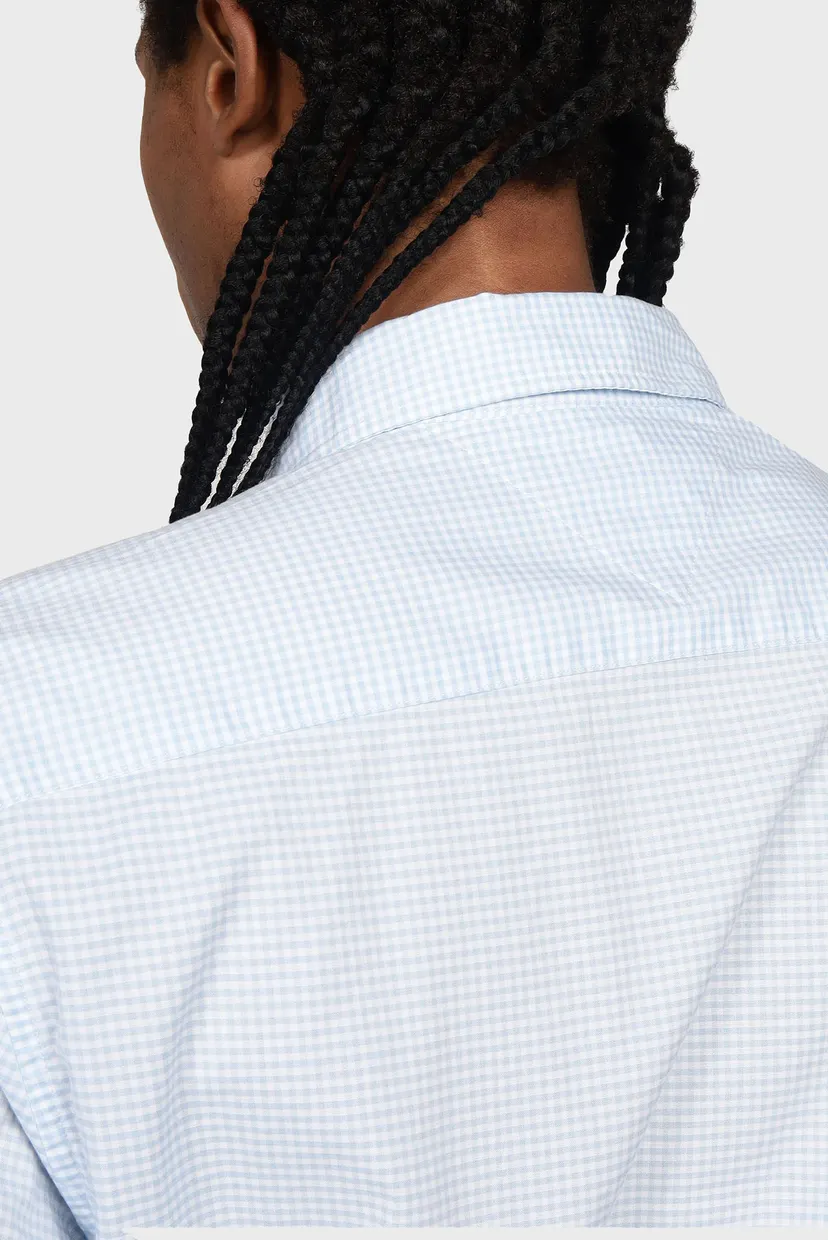 Мужская рубашка в клетку NAT. SOFT FLEX GINGHAM RF 5