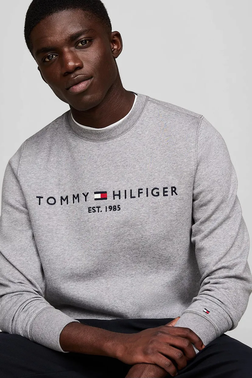 Мужской серый свитшот TOMMY LOGO 4
