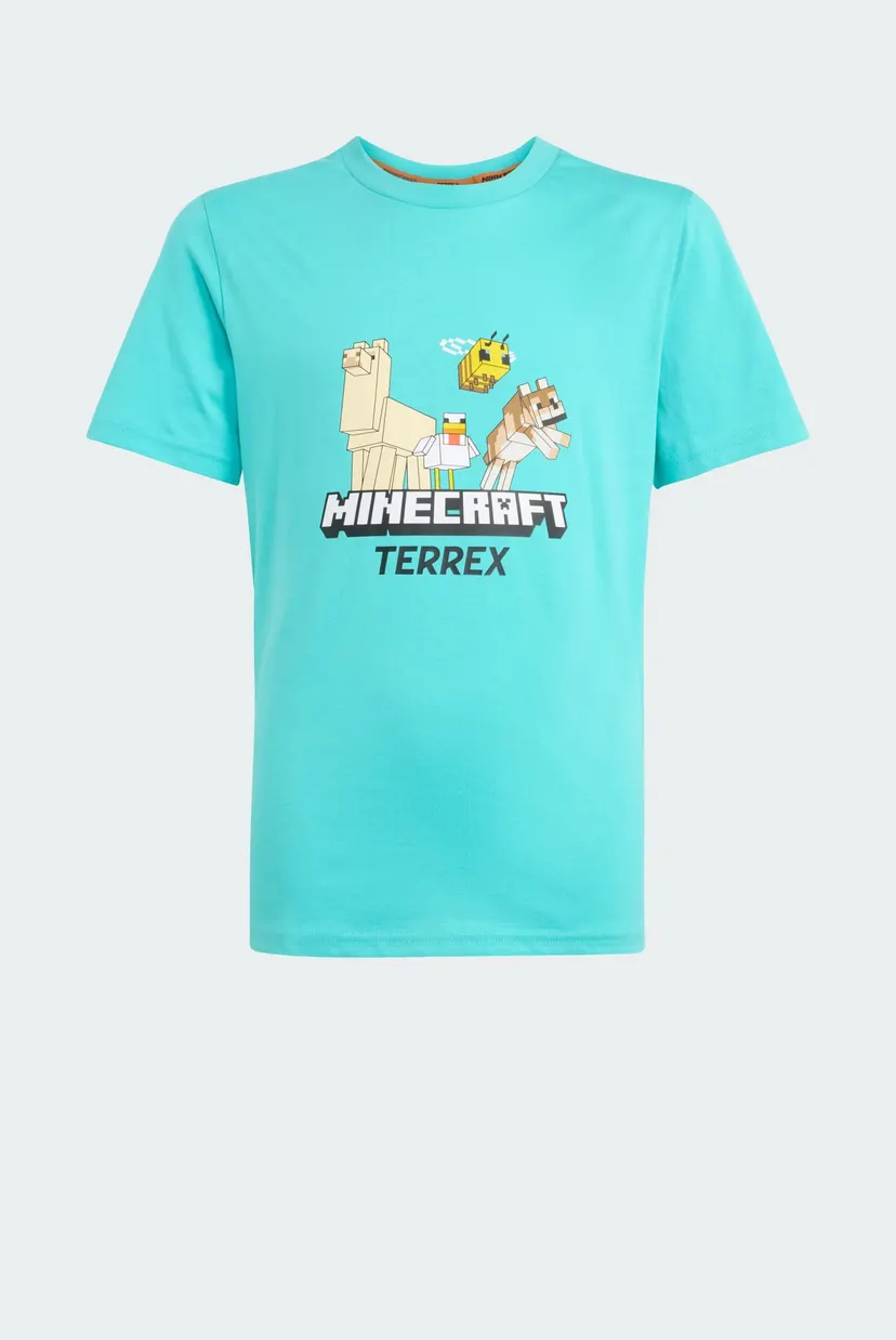 Детская бирюзовая футболка Adidas Minecraft Terrex 6