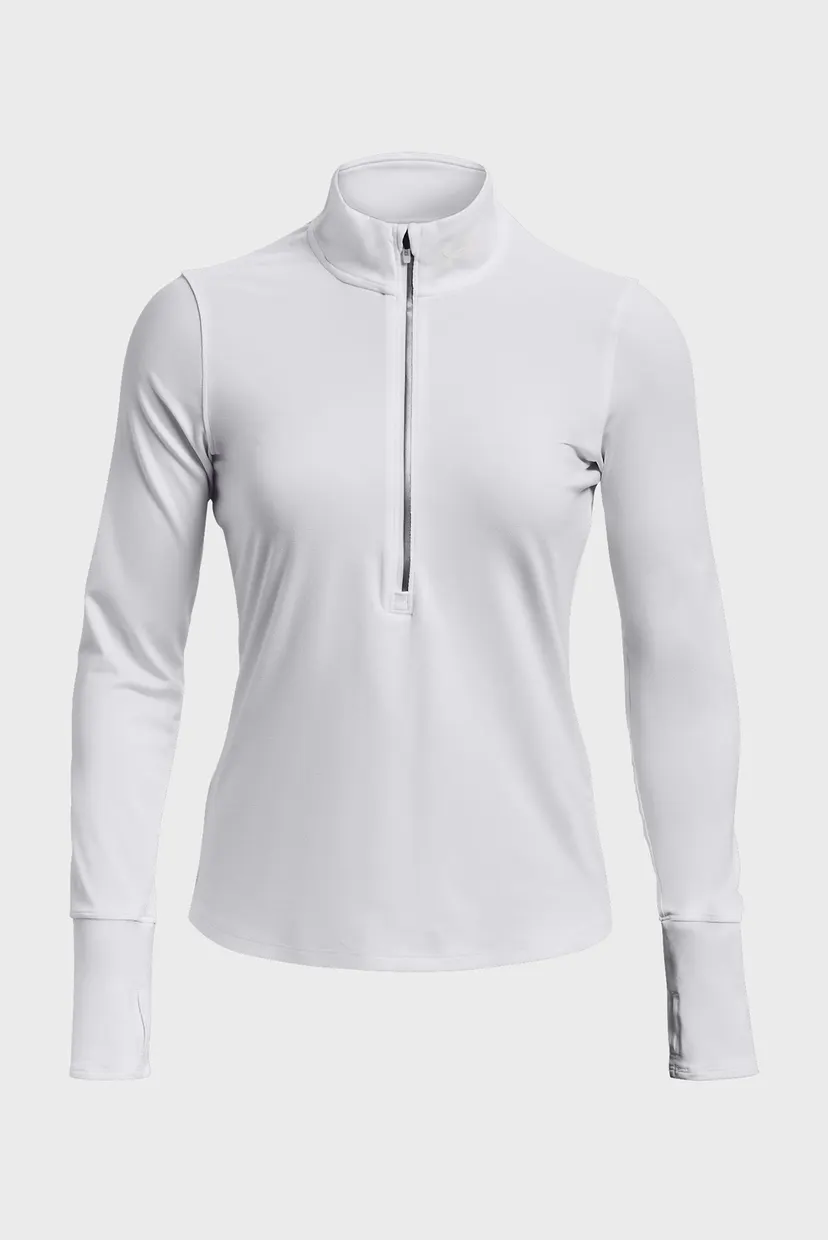 Женская белая спортивная кофта UA Launch Pro Half Zip 6