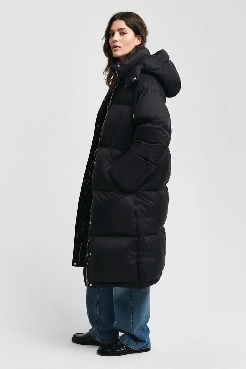 Женский черный пуховик FULL LENGTH DOWN COAT 4