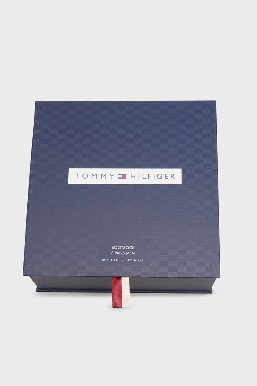 Чоловічі темно-сині шкарпетки (3 пари) GIFTBOX 4