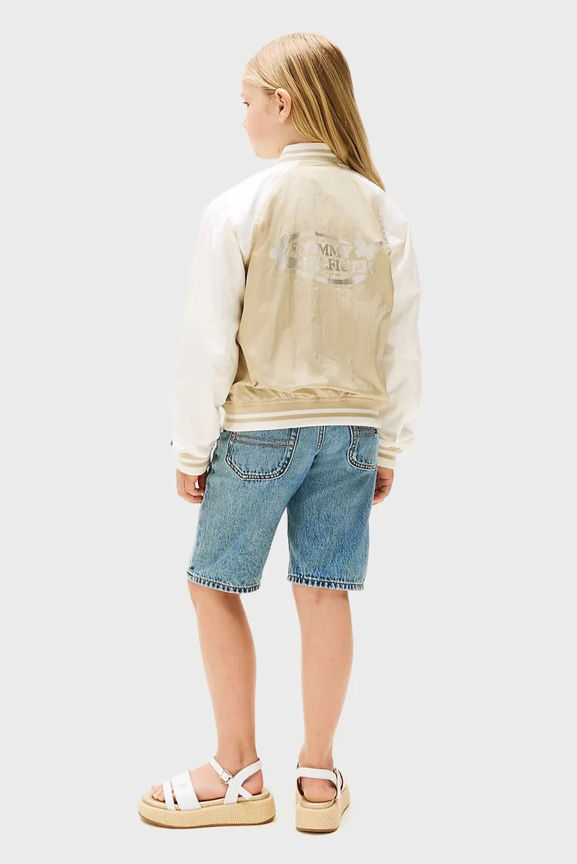 Дитячий бежевий бомбер BUTTERFLY GRAPHIC BOMBER JACKET 4