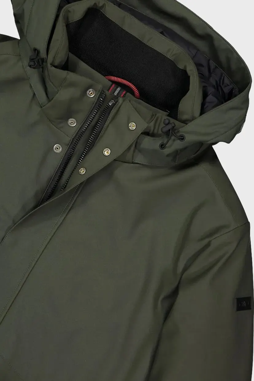 Чоловіча зелена куртка JACKET SNAPS HOOD FEEL WARM 4