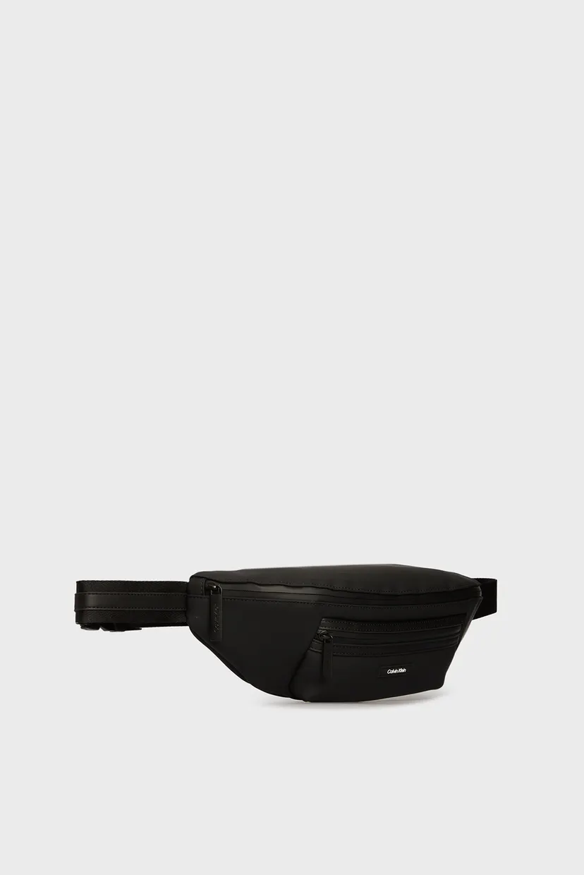 Чоловіча чорна поясна сумка CK ESSENTIAL WAISTBAG RUBBER 3