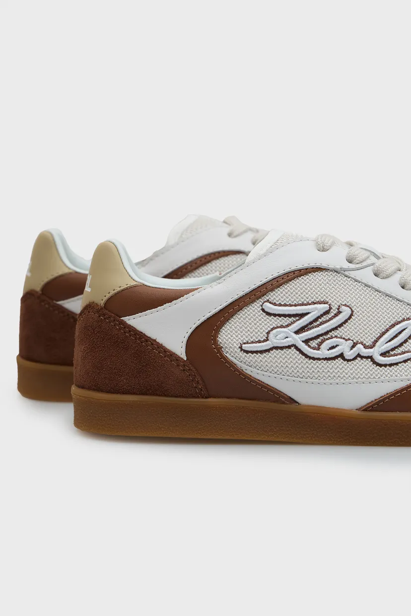 Жіночі коричневі шкіряні снікерси KANDIDATE Karl Lagerfeld KL63816