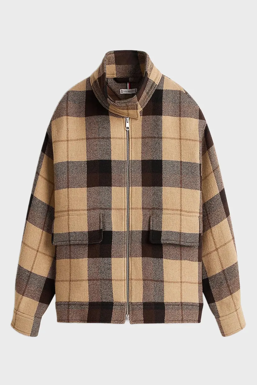 Жіноче вовняне картате пальто HARRINGTON 6