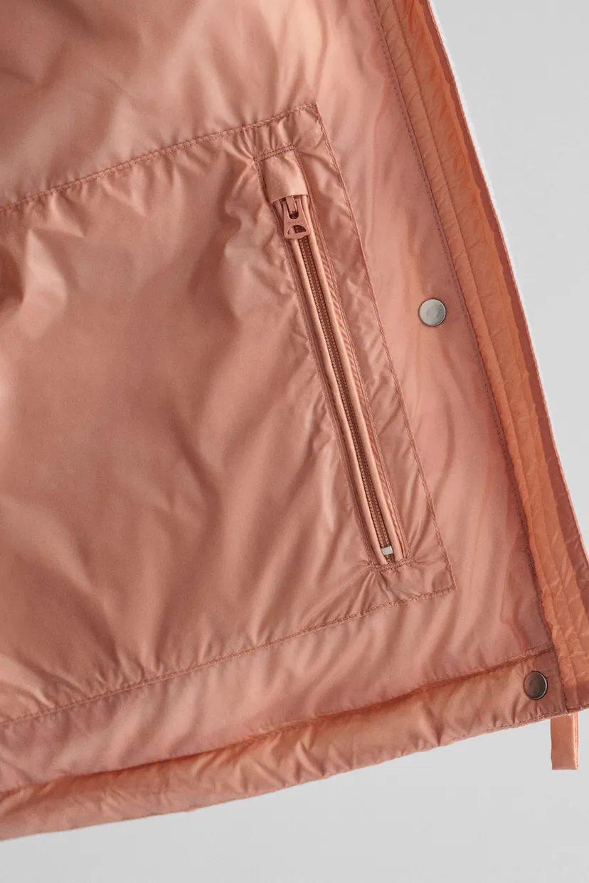 Женский персиковый пуховик CROPPED DOWN JACKET 4