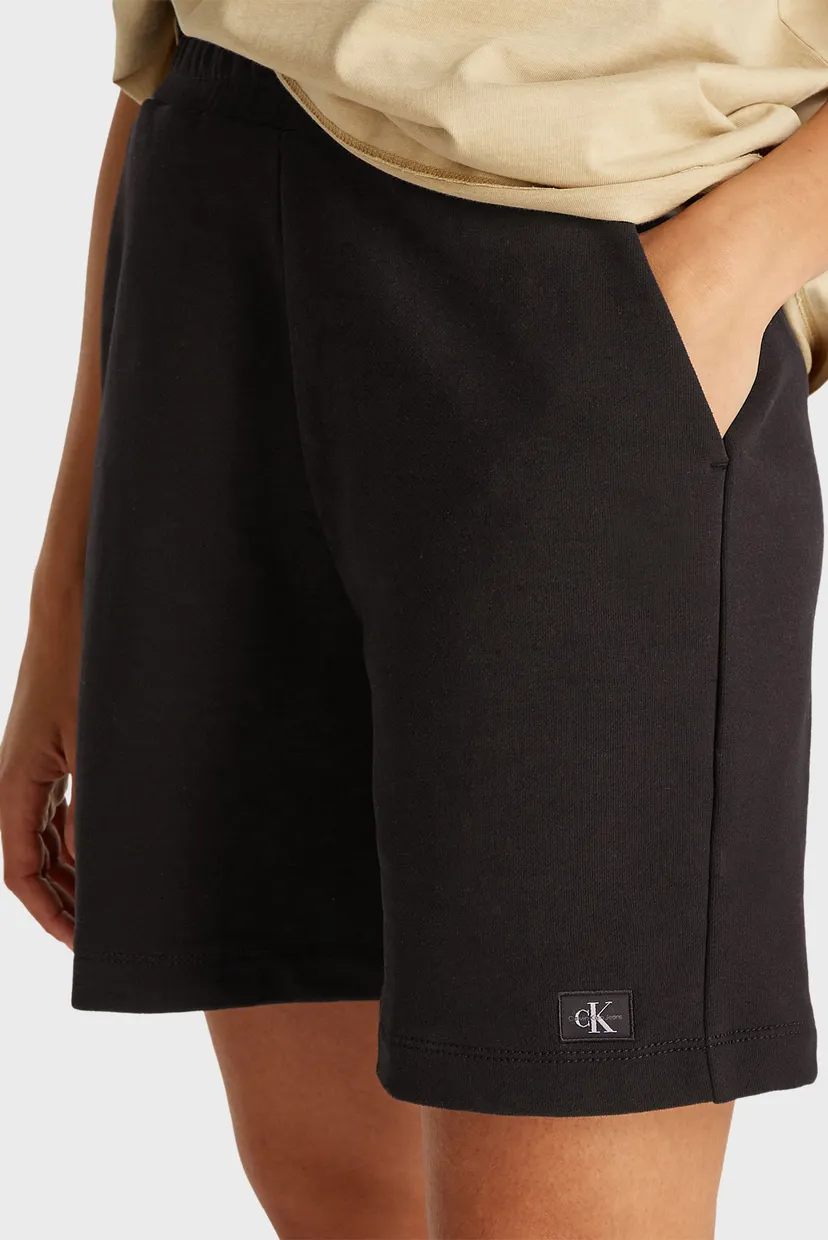 Женские черные шорты WOVEN LABEL SHORTS 4