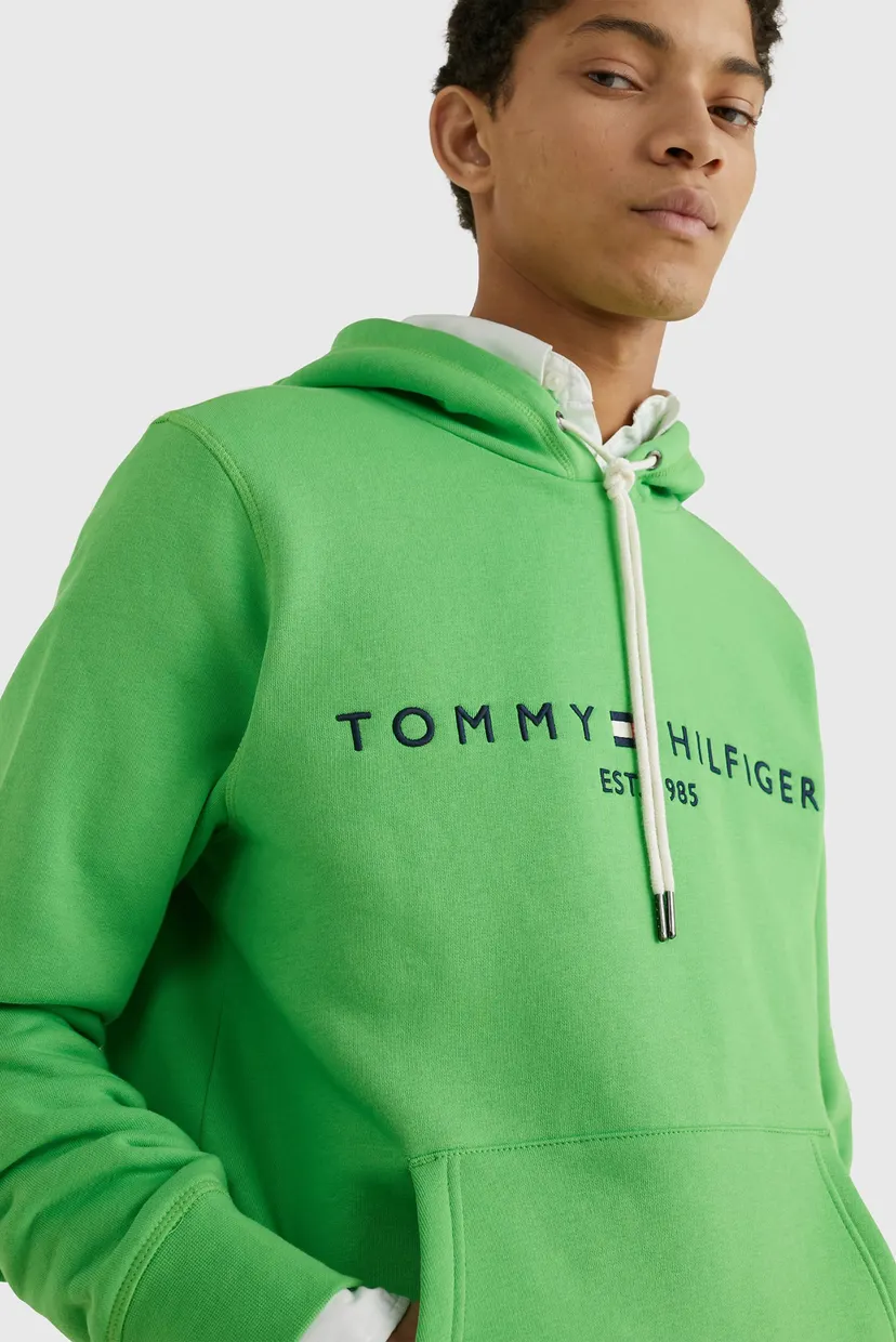 Мужское зеленое худи TOMMY LOGO 4