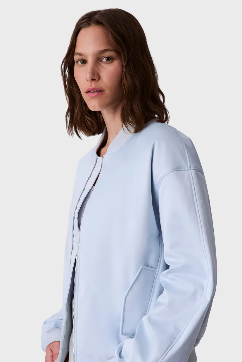 Женский голубой бомбер SATIN BOMBER 5