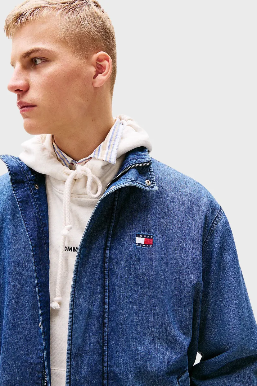 Мужская синяя джинсовая куртка TJM CHAMBRAY DNA COLLAR JACKET 4