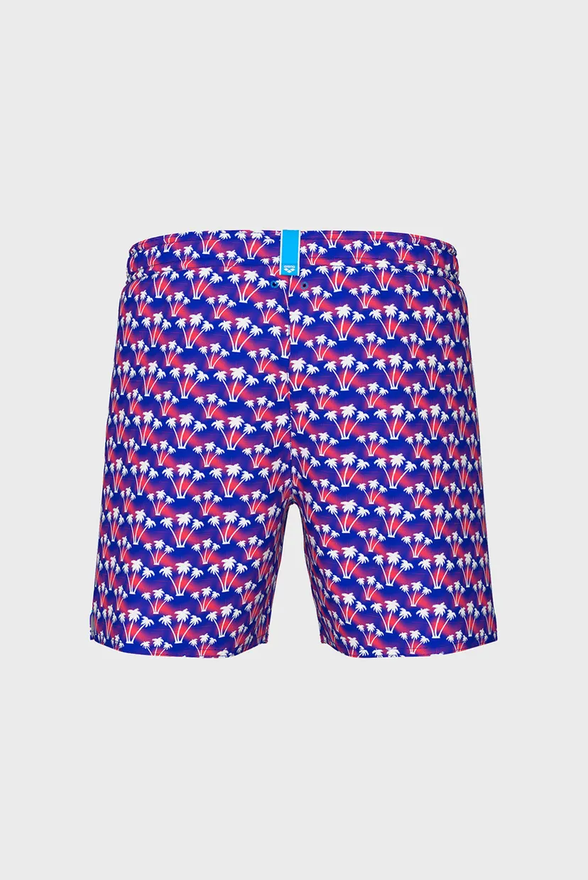 Мужские синие плавательные шорты с узором WATER PRINTS BEACH BOXER AO 7