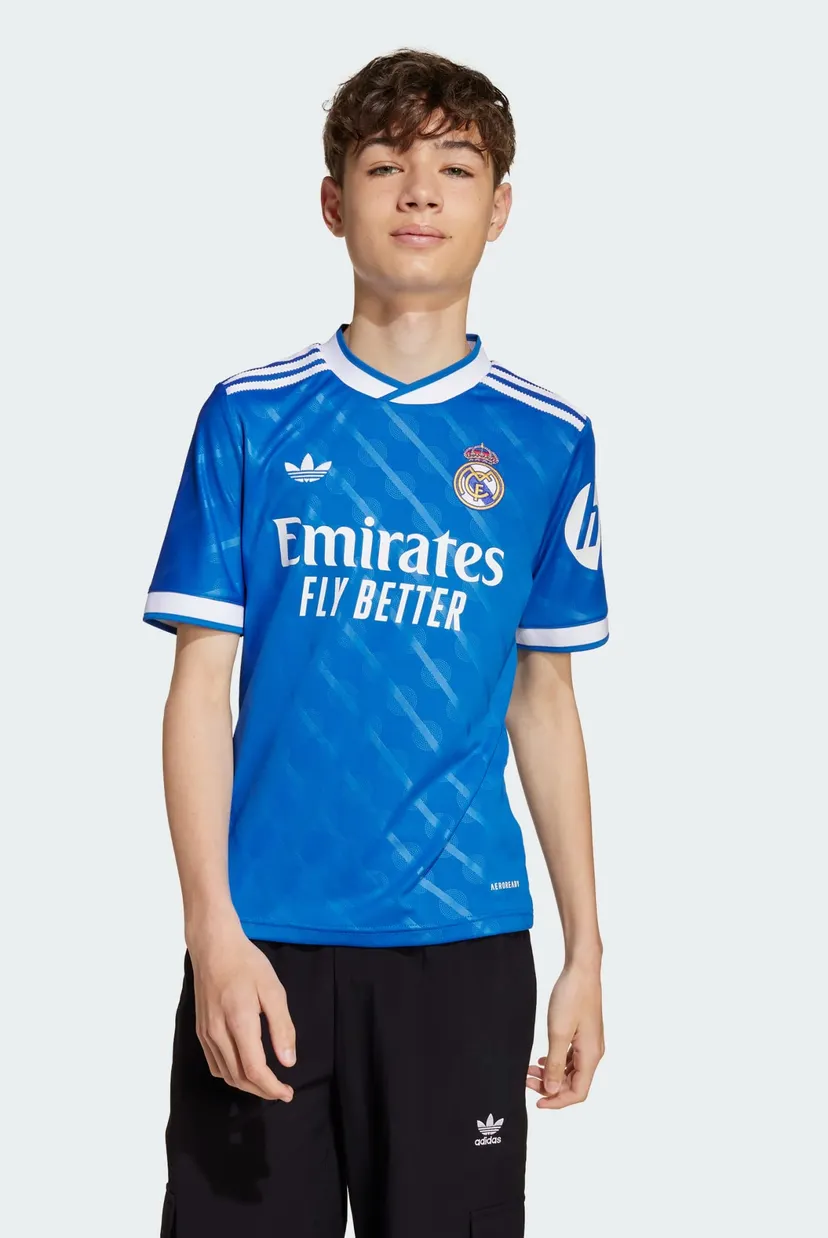Детская синяя футболка с узором Real Madrid 25/26 Third Kids 3