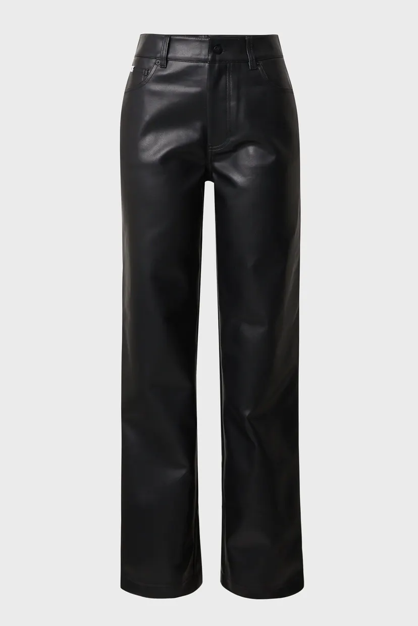 Жіночі чорні брюки FAUX LEATHER HR STRAIGHT 6