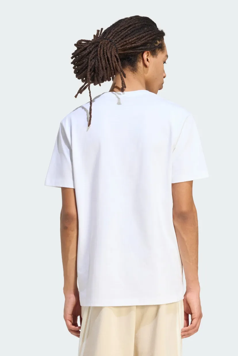 Мужская белая футболка ADIDAS KIT SMALL LOGO 3