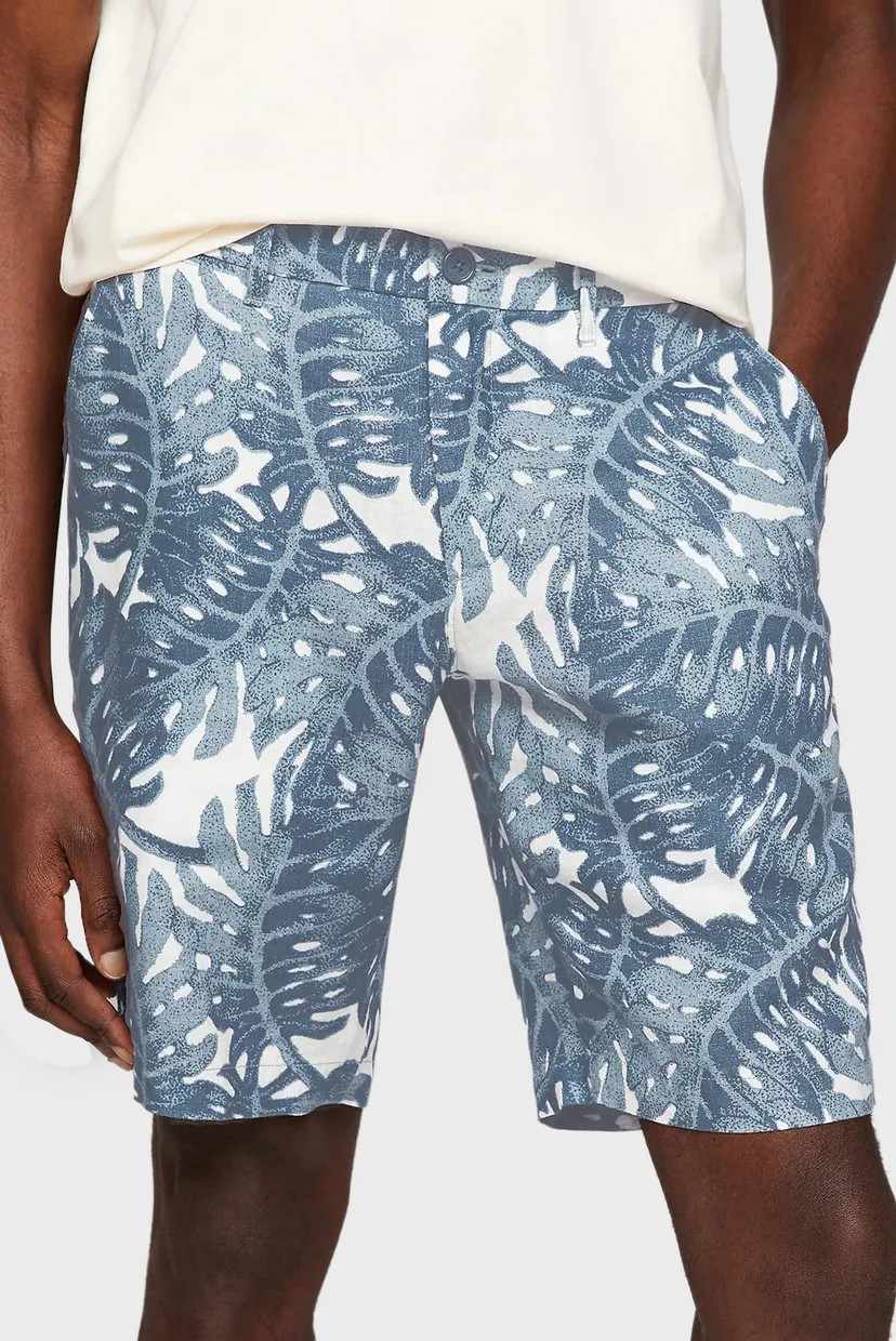 Чоловічі лляні шорти з візерунком HARLEM LINEN FLORAL PRINT 3