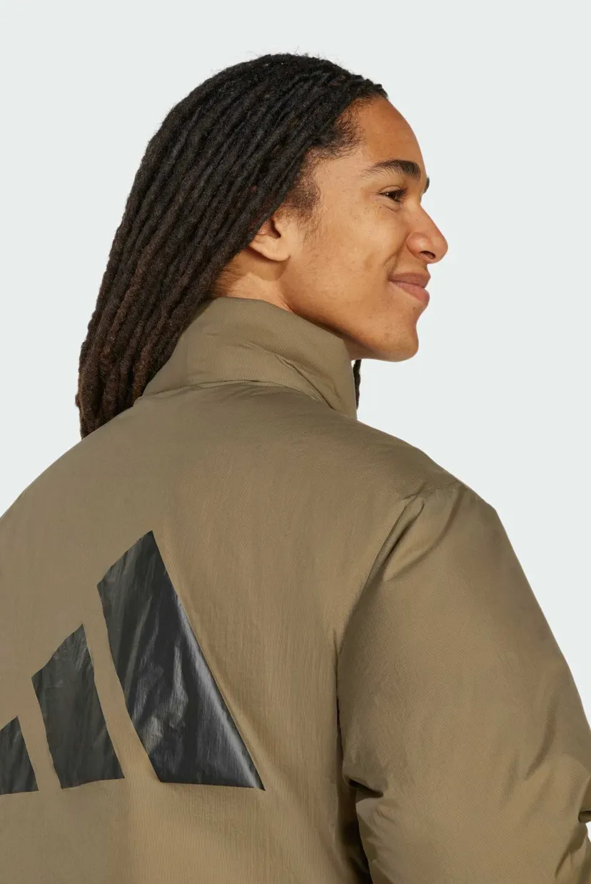 Чоловічий оливковий пуховик Essentials Climawarm Puffer 5