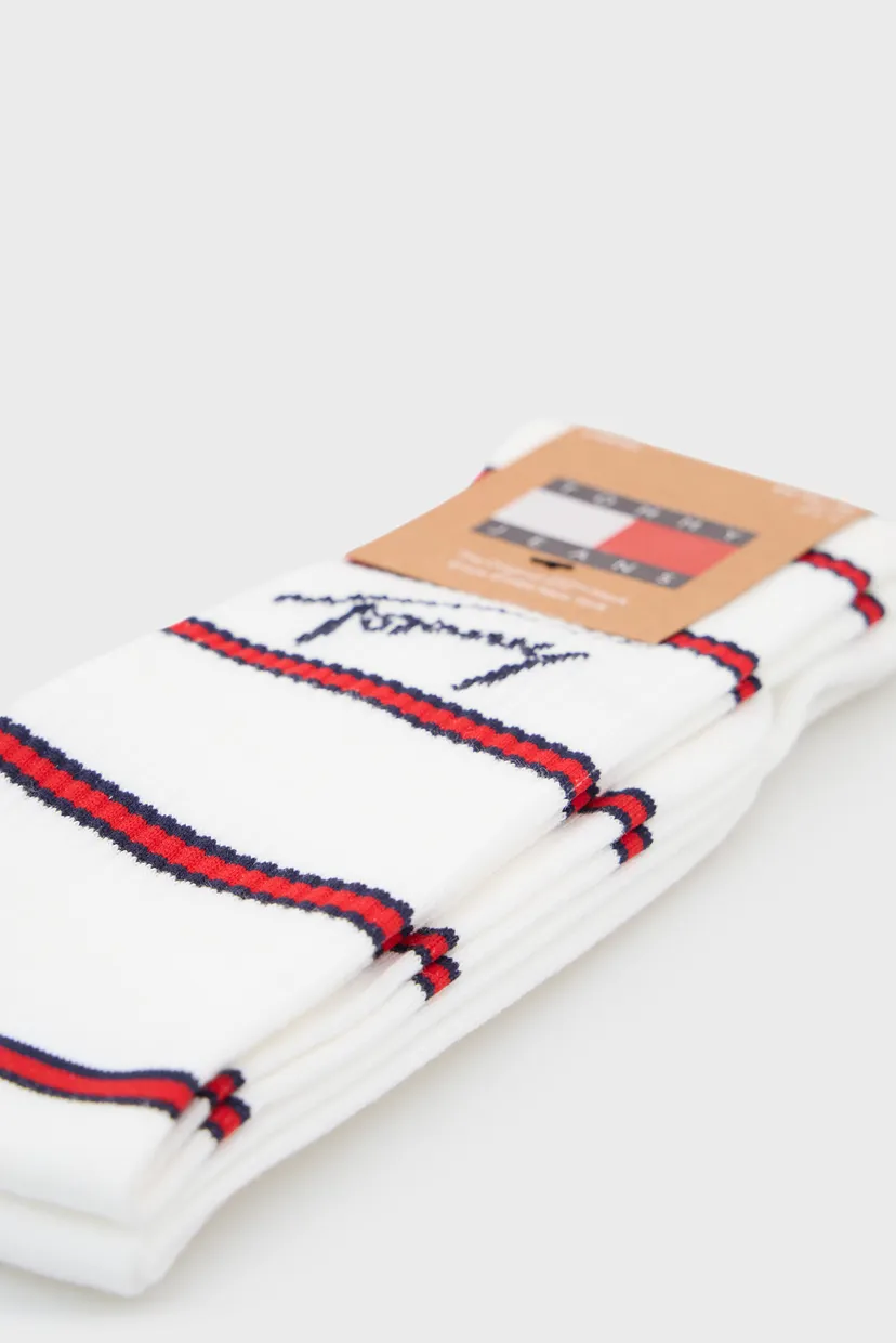 Білі шкарпетки (2 пари) UNI TJ BRETON STRIPE 3
