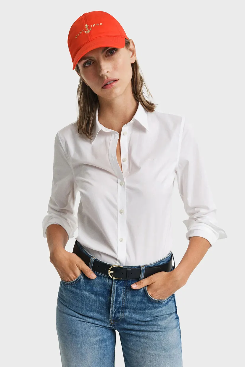 Жіноча біла сорочка SLIM POPLIN SOLID 5