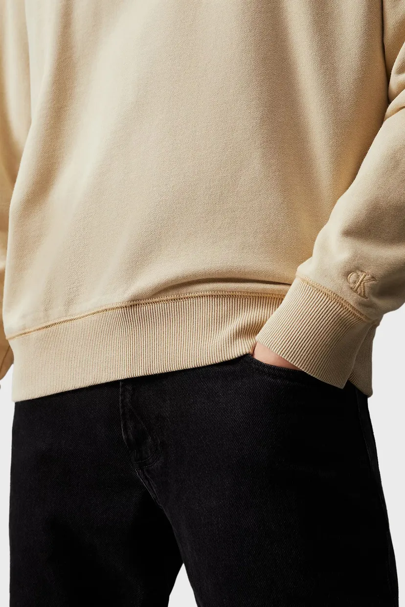 Чоловіче бежеве худі WASHED MONOLOGO HOODIE 3