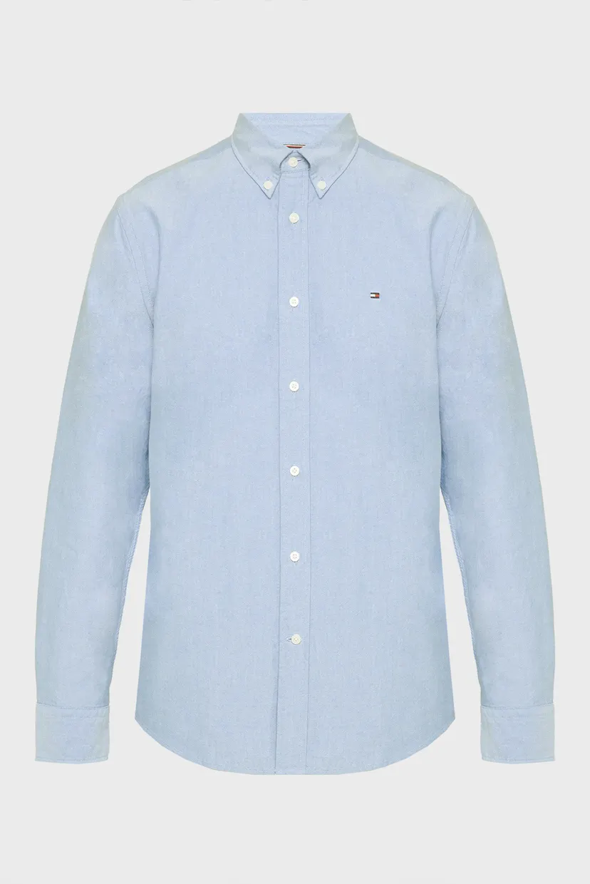 Чоловіча блакитна сорочка SOLID HERITAGE OXFORD 5