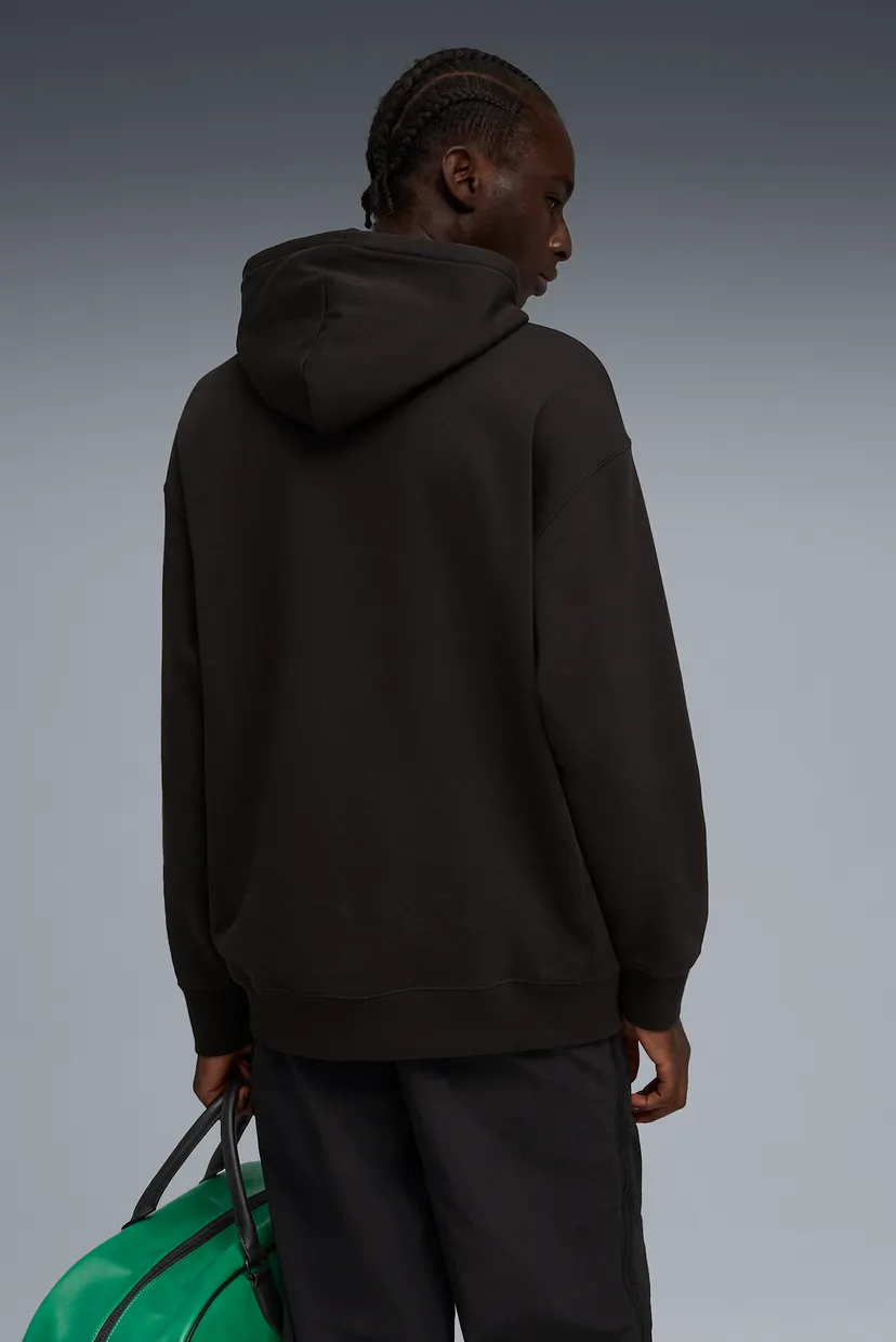 Чоловіче чорне худі Wardrobe Essentials Relaxed Fleece Hoodie Men 3
