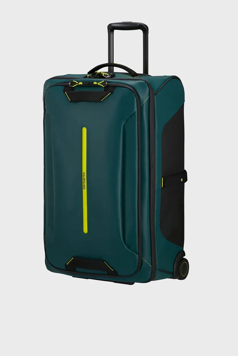 Темно-зеленый чемодан 67 см ECODIVER DARK TEAL/LIME 3