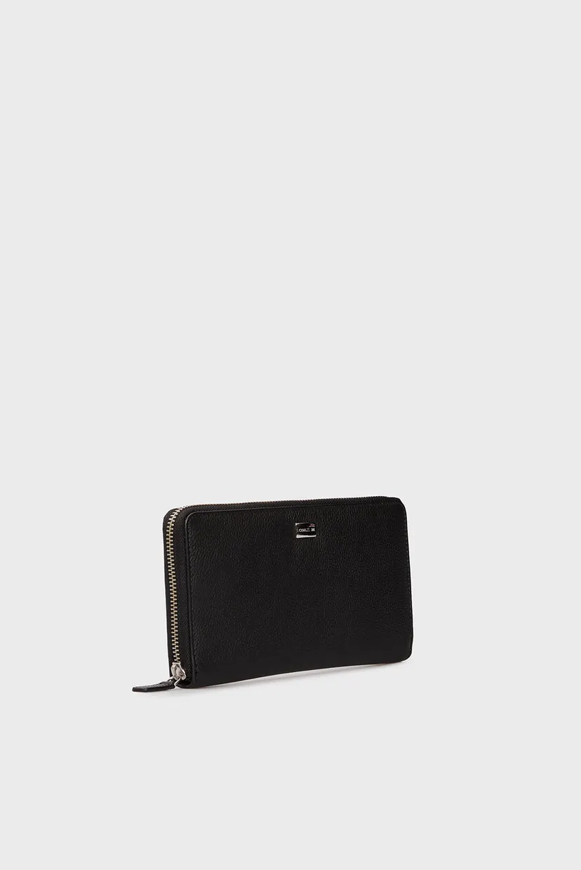 Чоловічий чорний шкіряний гаманець NICO CLUTCH 3