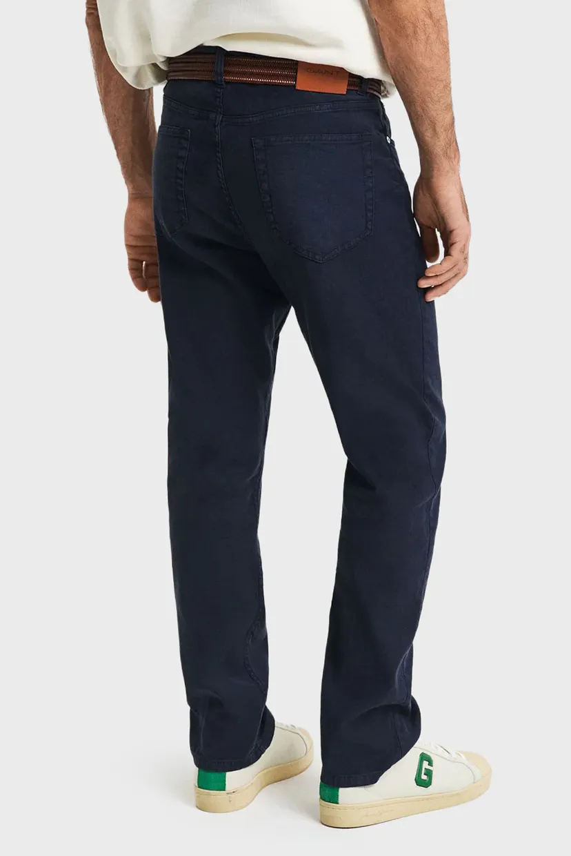 Чоловічі темно-сині лляні джинси REG COT/LINEN JEANS 3