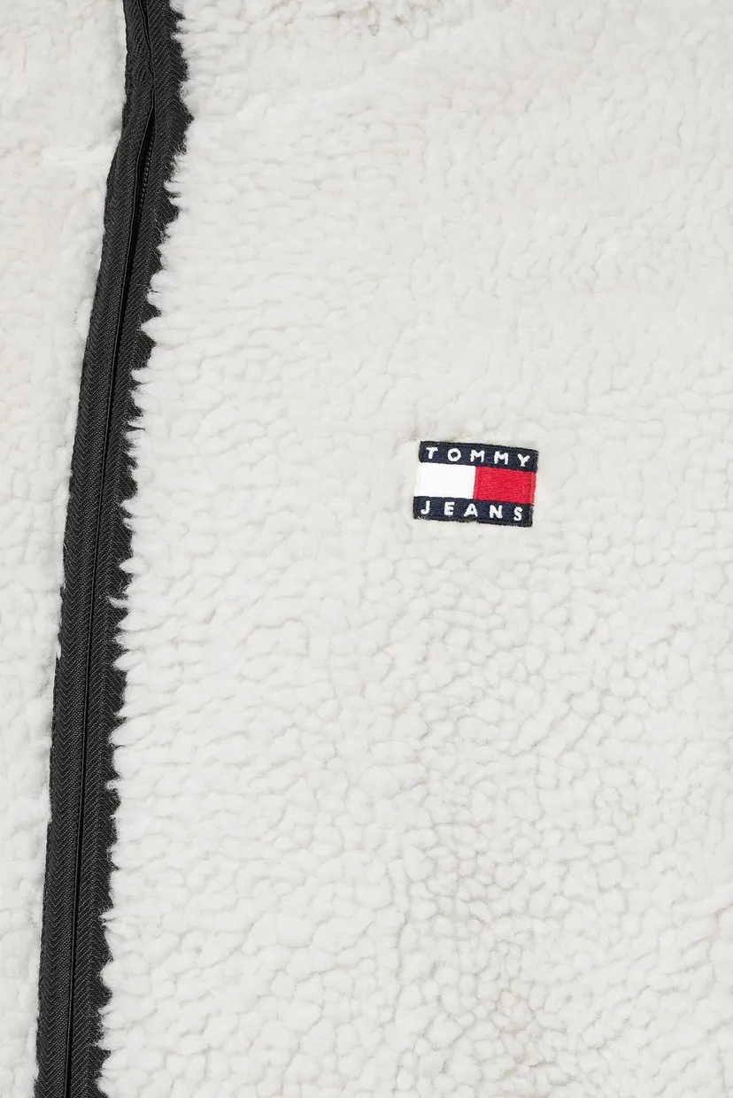 Чоловіча біла куртка TJM REG BADGE TEDDY ZIP TRU EXT 3