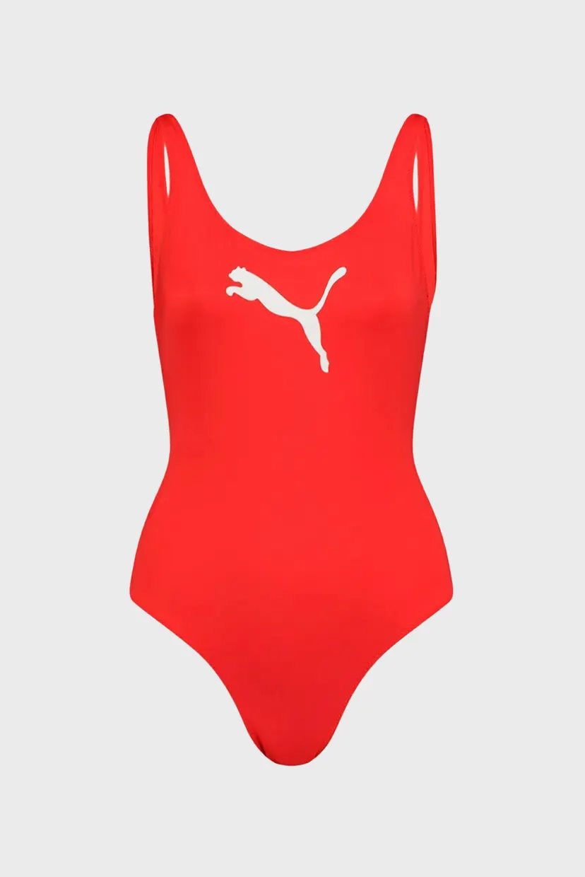 Женский красный купальник PUMA Swim Women Swimsuit 1P 6