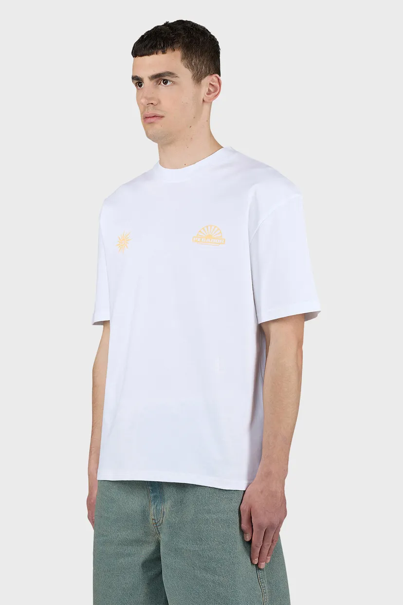 Мужская белая футболка Sanus Oversized Tee 3