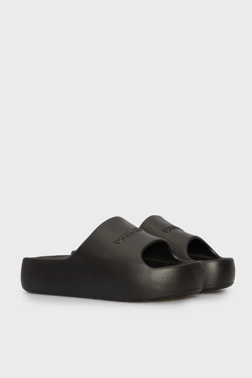 Женские черные слайдеры TJW CHUNKY POOL SLIDE ESS 3